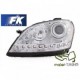 Lampy przód Mercedes M-klasa W164 ML CHROM LED diodowe H7 LPME63 DEPO