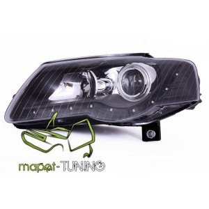 VW Passat B6 3C - BLACK LED - czarne diodowe DEPO LPVWE1