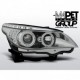 Lampy przód BMW E60 / E61 - Chrom Angel Eyes Ringi diodowe LED LPBM93
