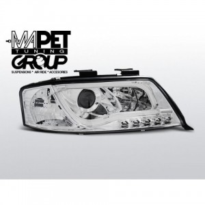 Audi A6 C5 4B - Chrom DayLight LED Tube DRL światła jazdy dziennej LPAUB6