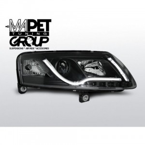 Audi A6 C6 4F - Black Xenon DayLight Tube LED DRL światła jazdy dziennej LPAUC1