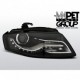 Lampy przód Audi A4 B8 08-11 Black DayLight LED DRL jazdy dziennej LPAUC6