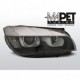 Lampy przód BMW X1 E84 TUBE LIGHT BLACK BI- XENON DRL diodowe LPBME6