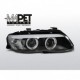 Lampy przód BMW E53 X5 Angel Eyes BLACK CCFL LED Xenon LPBMD1