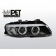 Lampy przód BMW E53 X5 Angel Eyes BLACK Ringi LED Xenon LPBMC3