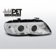 Lampy przód BMW E53 X5 Angel Eyes CHROM Ringi LED XENON LPBMC2