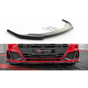 Przedni Splitter / dokładka ABS (ver.1) - Audi A7 C8 S-Line / S7