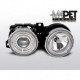Lampy przód BMW E30 CHROM Angel Eyes soczewkowe Ringi DEPO LPBM22