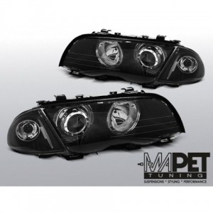 BMW E46 Sedan / Touring Angel Eyes BLACK diodowe Ringi LED LPBMG1