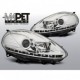 Lampy przód FIAT PUNTO EVO 10.09-12 CHROM DRL LED diodowe dzienne LPFI27