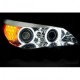 Lampy przód BMW E60 / E61 03-07 CHROM Angel Eyes CCFL LED LPBMH8