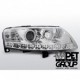 Lampy przód Audi A6 C6 4F - DayLight Chrom LED Angel Eyes CCFL LPAUA3