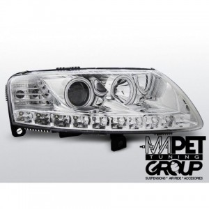 Audi A6 C6 4F - DayLight Chrom LED Angel Eyes CCFL LPAUA3