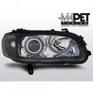 Opel Omega B clear BLACK Angel Eyes Ringi soczewka LPOP68
