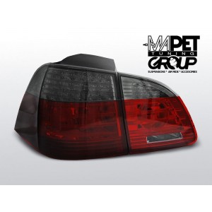 BMW E61 Touring Smoked Red Led Diodowe paski LDBME1