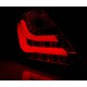 Lampy tył Opel Astra H 3d GTC - RED / WHITE LED BAR - diodowe LDOP48