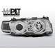 Lampy przód BMW E38 98-01 Angel Eyes CHROM Ringi Xenon D2S LPBM73