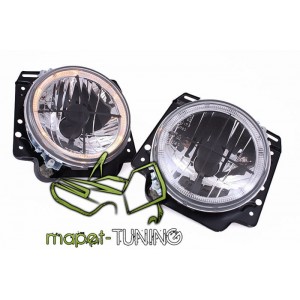VW Golf 2 clearglass Angel Eyes Cross Chrom - ringi z krzyżem LPVWH5