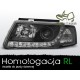 Lampy przód VW Passat B5 DayLight BLACK LED diody jazdy dziennej DRL LPVWD7