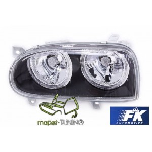 VW Golf 3 clearglass Power Look Black Angel Eyes LPVW29 DEPO
