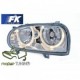 Lampy przód VW Golf 3 clearglass Chrom Power Look Angel Eyes LPVW01 DEPO