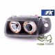 Lampy przód VW Polo 6N clear Black Angel Eyes + kierunkowskazy LPVWH1
