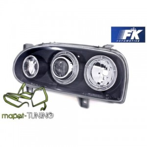 VW Golf 3 Clearglass Angel Eyes BLACK Soczewkowe LPVW48 DEPO