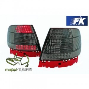 Lampy tył Audi A4 B5 Sedan - Black Smoked LED Clear diodowe LDAU82