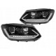 Lampy przód VW Touran II - Black LED diodowe - LPVWS4