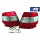 Lampy tył Audi A4 B5 Sedan - Red / White LED Clear diodowe LDAU81