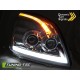 Lampy przód Toyota Land Cruiser 03-09 Tube LED CHROM soczewki LPTO37