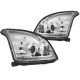 Lampy przód Toyota Land Cruiser 03-09 Tube LED CHROM soczewki LPTO37