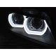 Lampy przód BMW E90 / E91 Xenon Angel Eyes BLACK Ringi 3D LED LPBML2