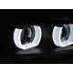 Lampy przód BMW E90 / E91 Xenon Angel Eyes BLACK Ringi 3D LED LPBML2
