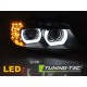 Lampy przód BMW E90 / E91 Xenon Angel Eyes BLACK Ringi 3D LED LPBML2