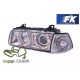 Lampy przód BMW E36 Coupe / Cabrio clear Angel Eyes Ringi DEPO LPBM27
