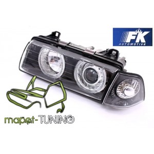 BMW E36 Sedan / Compact / Touring Angel Eyes BLACK FK LPBM21