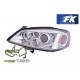Lampy przód Opel Astra G clearglass CHROM Angel Eyes Ringi DEPO LPOP31