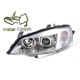 Lampy przód Opel Astra G clearglass CHROM Angel Eyes Ringi DEPO LPOP31