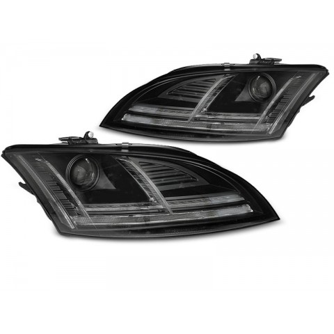 Lampy przód Audi TT 8J 10-14 Black LED DRL Xenon dynamiczne diodowe LPAUF2