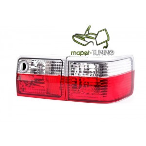 Lampy tył Audi 80 clearglass Red / White - czerwono białe LTAU19