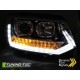 Lampy przód VW T5 10- LED TUBE LIGHT CHROM - diodowe światła dzienne LPVWS5