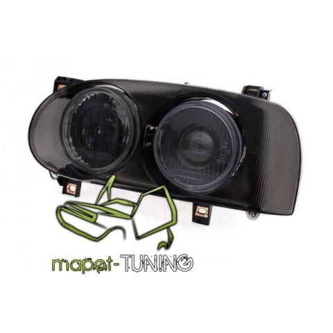 Lampy przód VW Golf 3 - Projektory - HELLA Look BLACK