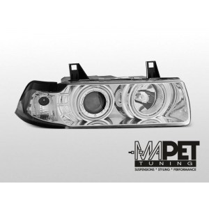 BMW E36 COUPE CABRIO clear CHROM Angel Eyes ringi CCFL BM69