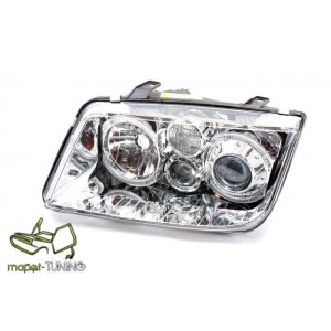 VW Bora clearglass CHROM soczewkowe Angel Eyes DEPO LPVWB9