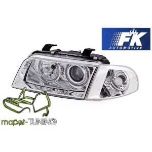 Audi A4 B5 95-99 clearglass Angel Eyes Chrom soczewkowe LPAU09