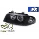 Lampy przód Audi A4 B5 94-99 Black Angel Eyes soczewkowe LPAU11