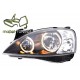 Lampy przód Opel Corsa C clearglass Black Angel Eyes LPOP93 DEPO