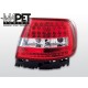 Lampy tył Audi A4 B5 Sedan - Clear Red/White Led - Diodowe LDAU47