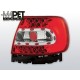 Lampy tył Audi A4 B5 Sedan - Clear Red/White Led - Diodowe LDAU07